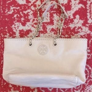 Tory Burch authentic cream leather bag
